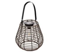 Lampe Solaire d'Extérieur ""Viky"" 26cm Marron Tonka