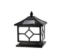 Lampe Solaire d'extérieur Vintage étanche IP65, Lanterne rétro en Verre, Lampe de Poteau d'extérieur à LED à économie d'énergie, borne d'éclairage extérieure en Aluminium, éclairage de terrasse v