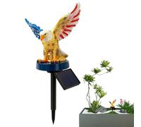 Lampe solaire Eagle - Piquet LED résistant intempéries - Décoration pati