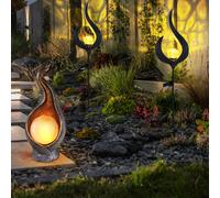 Lampe Solaire Éclairage D'Extérieur Ampoule à Enficher LED Pointe Flamme Boule