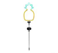 Lampe solaire en forme d'ananas pour décoration de jardin en métal étanche IP65 du crépuscule à l'aube, décoration d'allée, 77 cm de hauteur (ananas)