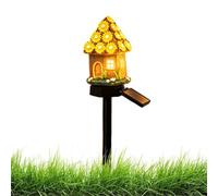 Lampe solaire en forme de maison champignon