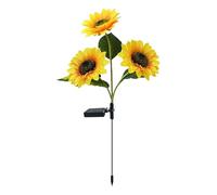 Lampe solaire en forme de tournesol étanche pour allée, pelouse, parterre de fleurs, patio, jardin, arbres, cour, porche