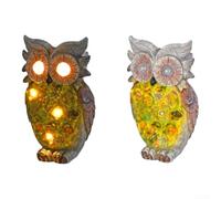 Lampe solaire en résine pour jardin - Statue de hérisson réaliste pour décoration de pelouse, allée - Blanc chaud - LED résistante aux intempéries - 17 cm
