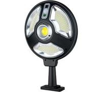 Lampe Solaire Extérieur 70W Pivotante 360° avec Réflecteurs Avizar Noir Noir