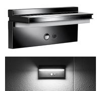 Lampe Solaire Extérieur Détecteur De Mouvement, Applique Murale Exterieur 4 Modes, Ip54 Applique Solaire Extérieur, Led Applique Exterieure Pour Jardin, Garage, Blanc Froid 6500k, 73 Led Lumineuses