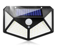 Lampe Solaire Exterieur Detecteur de Mouvement Lumiere Projecteur Led Éclairage Mural d'extérieur Spot Solaire IP65 Etanche 3 Modes
