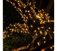 Lampe Solaire Extérieur Guirlande Lumineuse de Jardin LED 120x Noir Pointe L
