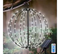 Lampe Solaire Exterieur Jardin, Métal Lanterne Solaire Exterieur 8 Modes 120 LEDs Étanche Lampes Solaire Avec Télécommande Solaire Suspendue Lanterne pour Noël Terrasse Pelouse Balcon Cour