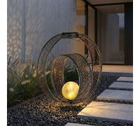 Lampe Solaire Extérieur Spots à Encastrer Jardin Pointe Batterie Glas Argent LED