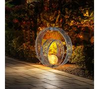 Lampe Solaire Extérieur Spots à Encastrer Jardin Pointe Batterie Glas Argent LED