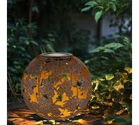 Lampe Solaire Extérieure À Piquet LED Boule Effet H 52,5 Cm