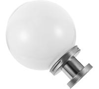 Lampe Solaire Extérieure Boule Blanche en Plastique, Étanche pour Cour