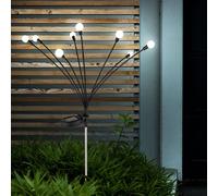 Lampe Solaire Décoration de Jardin Extérieure LED Inox Pointe Biglight
