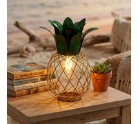 Lampe Solaire Extérieur Décoration de Jardin Ananas Multicolore Vert Étanche LED