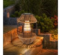 Lampe Solaire Extérieure Lumière de Jardin LED Lanterne Boho Balcon à Suspendre