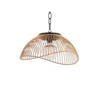 IDMARKET Lampe solaire extérieure SYDNEY suspension en métal effet rotin
