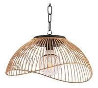 IDMarket - Lampe solaire extérieure SYDNEY suspension en métal effet rotin