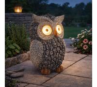 Lampe Solaire Figur Lampe D'Extérieur Hibou Design En Pierre LED Lampe De Balcon