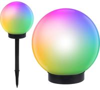 Lampe solaire Globe solaire Lampe boule de jardin Piquet de terre solaire Multicolore Changement de couleur 15cm