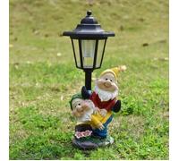 Lampe solaire hexagonale dcorative pour jardin ornement nain dcoration de jardin Label STATUE
