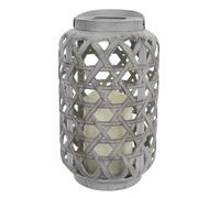 Lampe Solaire Extérieur Effet Bougie 24cm Marron