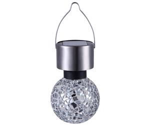 Lampe solaire intemporelle en acier inoxydable