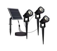 Lampe solaire jardin IP65 LED 3000K éclairage extérieur piquet noir étanche allée terrasse V-TAC