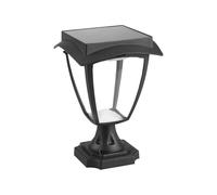 Lampe solaire - Lampadaire LED 3000 K et 6000 K, corps noir mat, idéal pour l'extérieur, efficace et durable