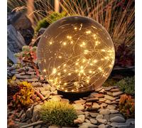 Lampe Solaire Lampe Boule Lampe Ampoule à Enficher Guirlande LED Pointe Fumée