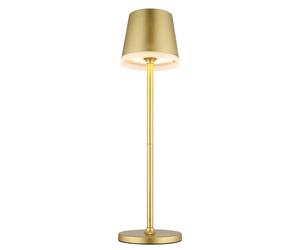 Lampe solaire lampe de table lampe d'extérieur lampe de jardin lampe de balcon lampe d'appoint, métal doré, 2 hauteurs possibles, LED 0,06W 3000K blanc chaud, H 41 cm