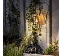 Lampe Solaire Lampe D'Extérieur Ampoule à Enficher LED Jardin Pointe Arrosoir Or