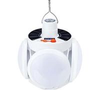 Lampe solaire LED 3W - Portable - Recharge USB - Blanc Blanc
