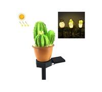 Lampe solaire LED Ananas - 13 LED - Blanc chaud - IP55 - H43cm