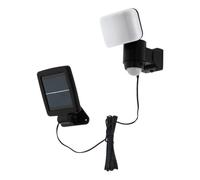 Lampe Solaire Led Casabas Avec Capteur, Noire Noir