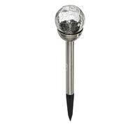 Lampe solaire LED Crackle en verre Ø 8 cm 1 lampadaire LED.