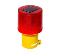Lampe solaire LED de secours, lumière d'avertissement de grue à tour de circulation, ampoule LED for chantier de Construction, port, route, alarme Marine(1PC)