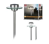 Lampe solaire LED Paulmann « Spieß Ufo » 1x0,2 W, acier inoxydable/clair, IP44