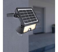 Lampe solaire à LED Projecteur de construction de lampe solaire interrupteur à capteur pivotant cour noire