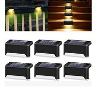 Lampe solaire - LEYTN - 6 pcs - LED blanc chaud - Étanche IP65 - Éclairage extérieur