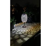 Lampe solaire métal design rétro