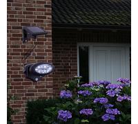 Applique murale avec détecteur de mouvement éclairage solaire extérieur éclairage de façade à LED, anthracite, LxH 17 x 11,3 cm