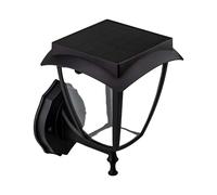 Lampe solaire murale V-TAC - IP65 Waterproof - Noir mat - 2W - 110 Lumens - 3000K + 6000K