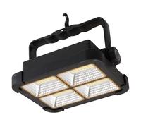 Lampe solaire noire Projecteur Lampe d'extérieur résistant aux intempéries Lampe d'atelier à intensité variable, pied en verre, 1x LED 15W 1000lm 4000K blanc neutre, LxlxH 18,5x5,5x14,5 cm