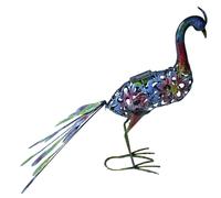 Lampe solaire paon lumière solaire pour figurines décoratives extérieures décoration de jardin solaire, multicolore, 1x LED AKKU, H 61,5 cm, jardin