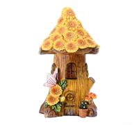 Lampe solaire peinte à la main avec motif de tournesol