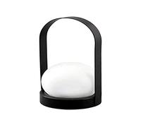 Lampe solaire portable avec poignée, design élégant, lumière LED, idéale pour éclairer les jardins et les terrasses de manière durable.