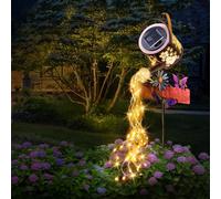 Lampe solaire pour arrosoir - Décoration d'extérieur - Éclairage de jardin pour cour - Étanche IP65 - Lanterne suspendue - Cadeau pour femme et maman - Pour cour, terrasse, pelouse, allée, paysage