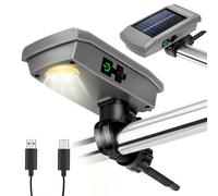 Lampe solaire pour barbecue Blackstone et Weber Grill, USB-C rechargeable à l'énergie solaire, rotation à 360°, allumage et arrêt automatique, accessoire de barbecue Blackstone, cadeau de barbecue
