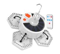 Lampe solaire pour camping avec charge USB pour camping avec télécommande et 5 modes pour jardin, barbecue, randonnée et activités extérieures